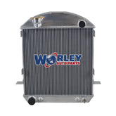 4Wolrey Aluminum Radiator Fits 1924-1927 Ford Model T-Bucket Grill Shells 1925 1926