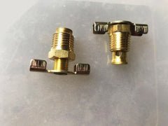 2x Universal Radiator Style Thread NPT 1/4" Brass petcock Drain Plug 1/4-18 NPT Male Pipe