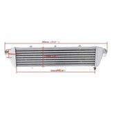 Wolrey 550x140x50mm Core In/Outlet 2.25" Universal FMIC Aluminum Intercooler Turbo Tube and Fin