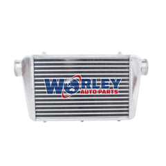 5Wolrey 430x290x70mm Universal Aluminum Turbo Intercooler 76mm Inlet/Outlet Delta Fin