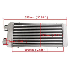 Wolrey 600x300x70mm Core In/Outlet 3" Universal Front Mount Aluminum turbo Intercooler