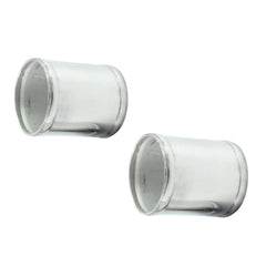 Worley 2pcs 64mm 2.5"Aluminum Hose Adapter Tube Joiner Pipe Coupler Connector L76mm