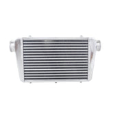 6Wolrey 430x290x70mm Universal Aluminum Turbo Intercooler 76mm Inlet/Outlet Delta Fin