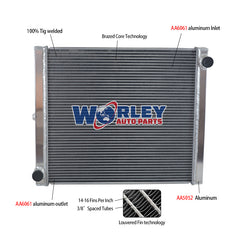 6Wolrey Aluminum Radiator Fits 1995-2000 Ford Trader / Mazda T4000 T4600 WG Manual 1996 1997 1998 1999