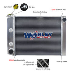 6Wolrey Aluminum Radiator Fits FORD Cortina 6 cylinder TC TD TE TF AT 1972-1982 1973 1974 1975 1976 1977 1978 1979 1980 1981