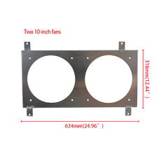 6Worley Aluminum Radiator Fan Shroud Kit Fits MAZDA MIATA MX5 MX-5 1990-1997 1991 1992 1993 1994 1995 1996