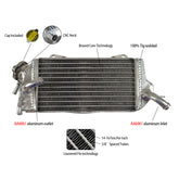 6Worley Aluminum Radiator For KTM 85 SX / 85 XC / 85 SXS / 105 SX / 105 XC 2003-2012 2004 2005 2006 2007 2008 2009 2010 2011
