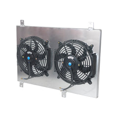 Worley Aluminum Radiator Fan Shroud Kit Fits 1999-2007 Mitsubishi Pajero Pinin 4G93 1.8/2.0GDI 2000 2001 2002 2003 2004 2005 2006