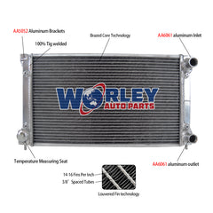 Worley Aluminum Radiator FOR VW Golf MK1 MK2 GTI/Scirocco 1.6 1.8 8V MT