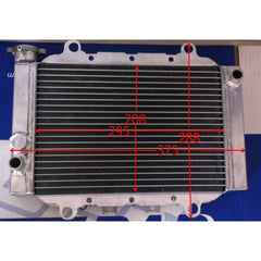 Worley Aluminum Radiator For ATV YAMAHA KODIAK GRIZZLY 400 450 2003-2014 2004 2005 2006 2007 2008 2009 2010 2011 2012 2013