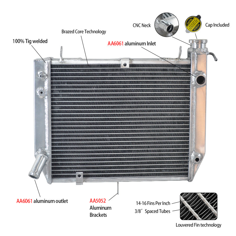 Aluminum Radiator For Yamaha YZF R1 YZF-R1 YZFR1 2000-2001 2000
