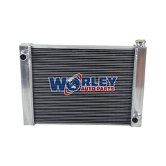 1Wolrey Aluminum Radiator Fits Chevy GM SBC BBC Universal 23"x19"