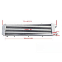 Wolrey Core 550x140x70mm Universal Turbo Front Mount Aluminum Intercooler In/Outlet 2"