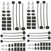 Worley Universal Electric Radiator Fan Tie Strap Mounting Kit Zip Ties Straps Tabs Spring