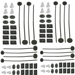 Worley Universal Electric Radiator Fan Tie Strap Mounting Kit Zip Ties Straps Tabs Spring