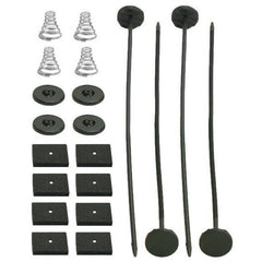 Worley Universal Electric Radiator Fan Tie Strap Mounting Kit Zip Ties Straps Tabs Spring