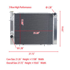 Wolrey Aluminum Radiator Fits Holden Commodore VB VC VH VK V8 1978 - 1986 1979 1980 1981 AT aluminum radiator