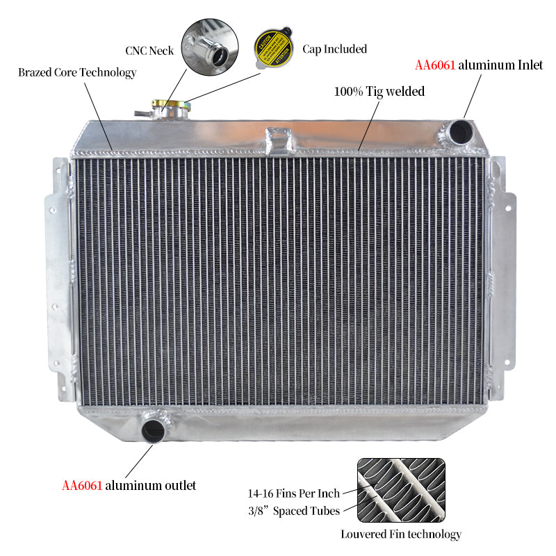 Radiator For HOLDEN HQ HJ HX HZ V8 Kingswood 253 & 308 Torana LH LX Manual