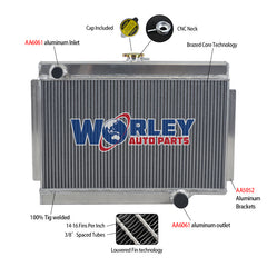 Wolrey Aluminum Radiator For Holden EJ/EH 179 2.9L L6 MANUAL 1962 1963 1964 1965 E Series