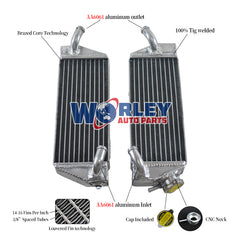 Worley Aluminum Radiator For KTM 250SXF 250SX-F 250 SXF SX-F 2005 2006 06 05