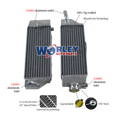 Worley Aluminum Radiator FOR YAMAHA YZ400F YZF400 YZ 400 F 1998 1999 2000