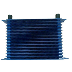 Wolrey Universal 15 Row An-10an Universal Engine Transmission Oil Cooler Blue 300*207*50mm
