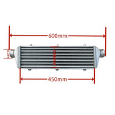 Wolrey 450x180x65mm Core In/Outlet 2.25" Universal Turbo Front Mount Aluminum Intercooler