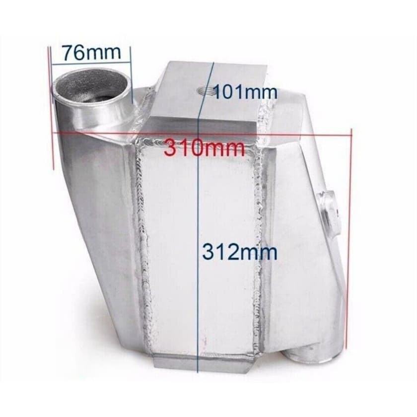 Wolrey Universal Aluminium Intercooler Water To Air 12"x12"X4.5"
