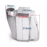 Wolrey Universal Aluminium Intercooler Water To Air 12"x12"X4.5"