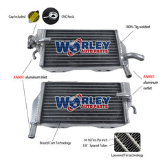 Worley Aluminum Radiator For Honda CR 250 R/CR250R 2005-2007 2006