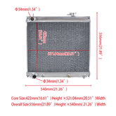 Wolrey Aluminum Radiator Aftermarket Suzuki Vitara 1.6 1.8 2.0 L4 1998-2004 AT/MT 1999 2000 2001 2002 2003