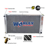 Wolrey Aluminum Radiator Fit 1977-1992 Cadillac DeVille/Pontiac/Buick/Brougham Fleetwood AT