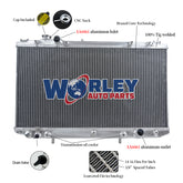 Wolrey Aluminum Radiator FitsTOYOTA ARISTO JZS161 2JZ-GTE 3.0L TURBO A/T 1997-2004
