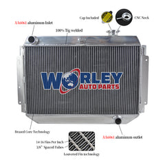 Wolrey Aluminum Radiator Fits 1971-1980 HOLDEN KINGSWOOD HQ HJ HX HZ V8 chevy 6cyl 8cyl MT