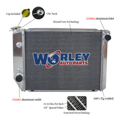 Wolrey Aluminum Radiator Fits 1972-1984 FORD FALCON XA/XB/XC/XD FAIRMONT CLEVELAND 302/351