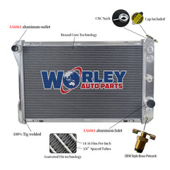 Wolrey Aluminum Radiator Fits 1982-1992 Pontiac Firebird/Trans Am/Chevy Camaro