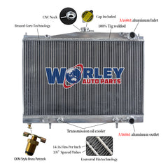 Wolrey Aluminum Radiator Fits 1993-2006 Nissan Skyline R33 R34 Stagea GTS 2.0L 2.5L 6cyl MT