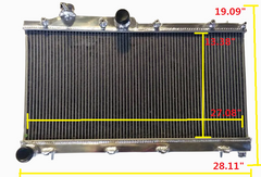 Wolrey Aluminum Radiator Fits 2008-2014 SUBARU IMPREZA WRX JDM STI 2.5L H4 EJ255 GE MT 2009 2010 2011 2012 2013