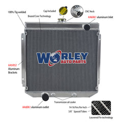 Wolrey Aluminum Radiator Fits FORD XY XW 302 GS GT 351 CLEVELAND 1969-1972 1970 1971