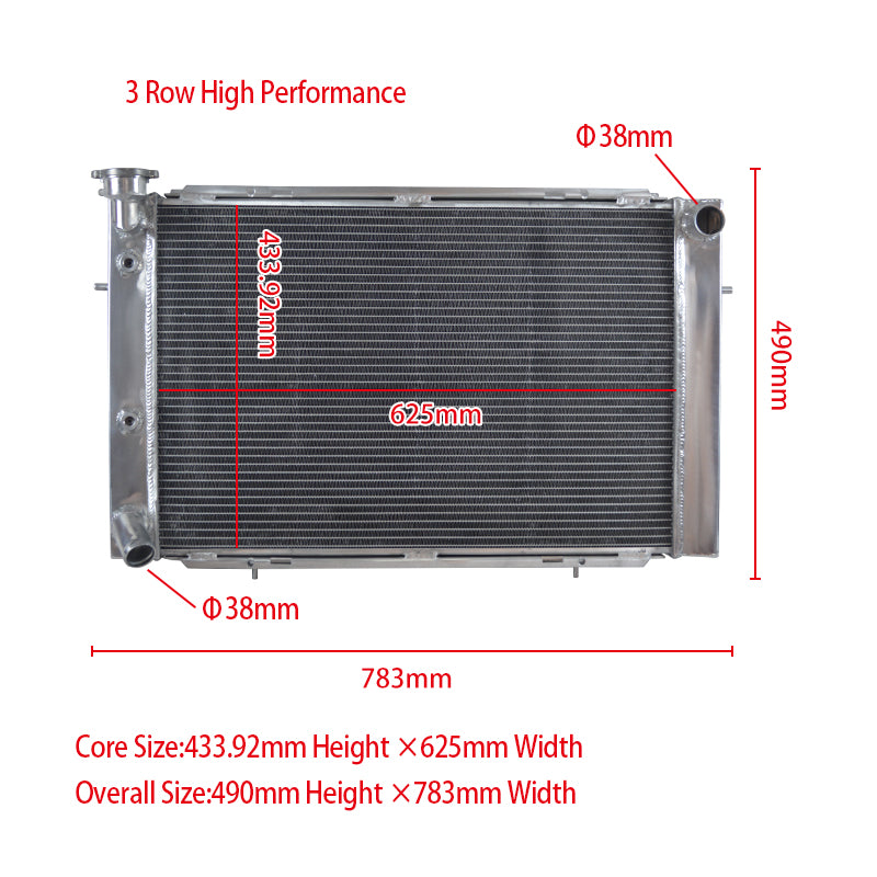 Wolrey Aluminum Radiator Fits HOLDEN V8 WB STATESMAN 1980-1984 1981 1982 1983 1984 Auto