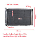 Wolrey Aluminum Radiator Fits HOLDEN V8 WB STATESMAN 1980-1984 1981 1982 1983 1984 Auto