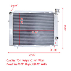 Wolrey Aluminum Radiator Fits Holden Commodore VB/VC/VH/VK V6 Manual 1979-1985 1981