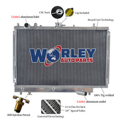 Wolrey Aluminum Radiator Fits Mazda 323 GTX GTR FORD LAZER TX3 1989-1994 BG Alloy Familia MT
