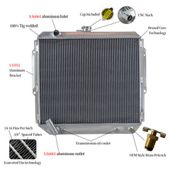 Wolrey Aluminum Radiator Fits Mitsubishi Pajero NH NJ NL NK 3.5L V6 Petrol 94-00 95