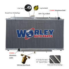 Wolrey Aluminum Radiator Fits Nissan Patrol GU Y61 2.8/3.0/4.2L Turbo Diesel ZD30 TD42 MT