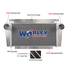 Wolrey For 1990-2006 International Navistar 4000 Series Truck Aluminum Intercooler 1991 1992 1993 1994 1995 1996