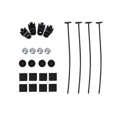 Worley Universal 1/2 PCS Curved Blade Electric Fan 9" inch 12V Volt with Mounting Fan Kit