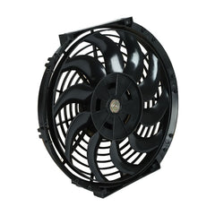 Worley Universal 1/2 PCS Curved Blade Electric Fan 9" inch 12V Volt with Mounting Fan Kit