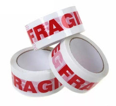 Worley Fragile Handle w/Care Marking Packing Printed Tape 51mm x100m/55m 36/72Rolls