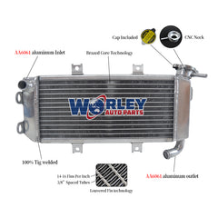 Worley Aluminum Radiator For Kawasaki Ninja 650R ER6 ER-6 EX650A 2006-2008 2007